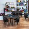 Kee Round Classroom Tables, 48 W, 48 L, 23-34 H, Wood, Metal, Grey TB48RNDGYAPBK - alternate 3